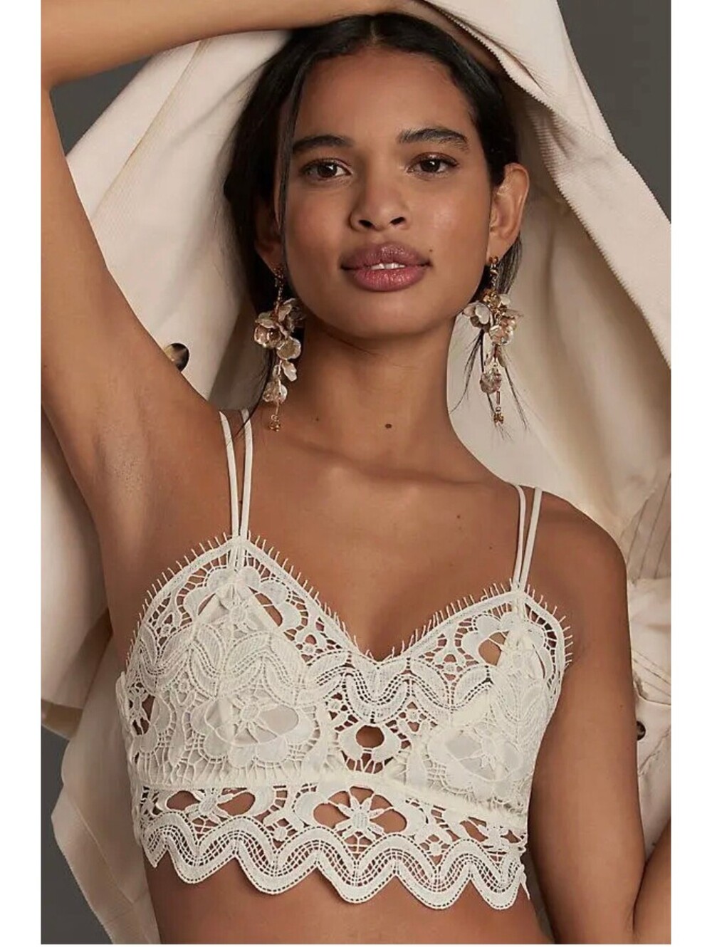 Anthropologie Vivette Lace Bra Top - Size S